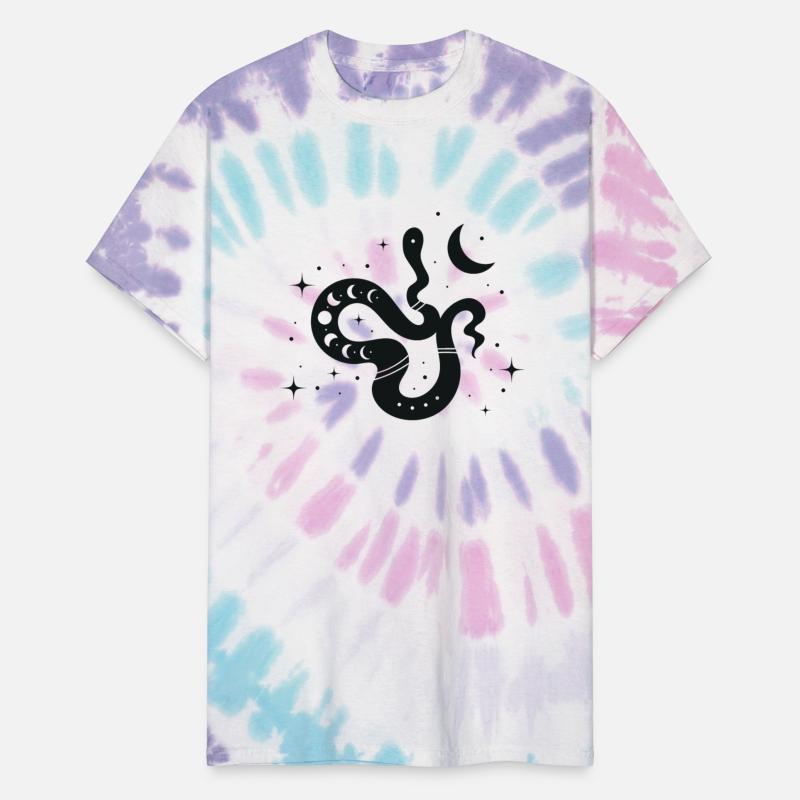 Witchy Moon And Stars Snake Design