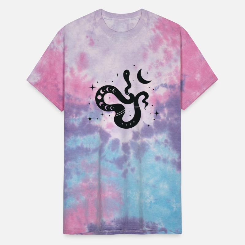 Witchy Moon And Stars Snake Design