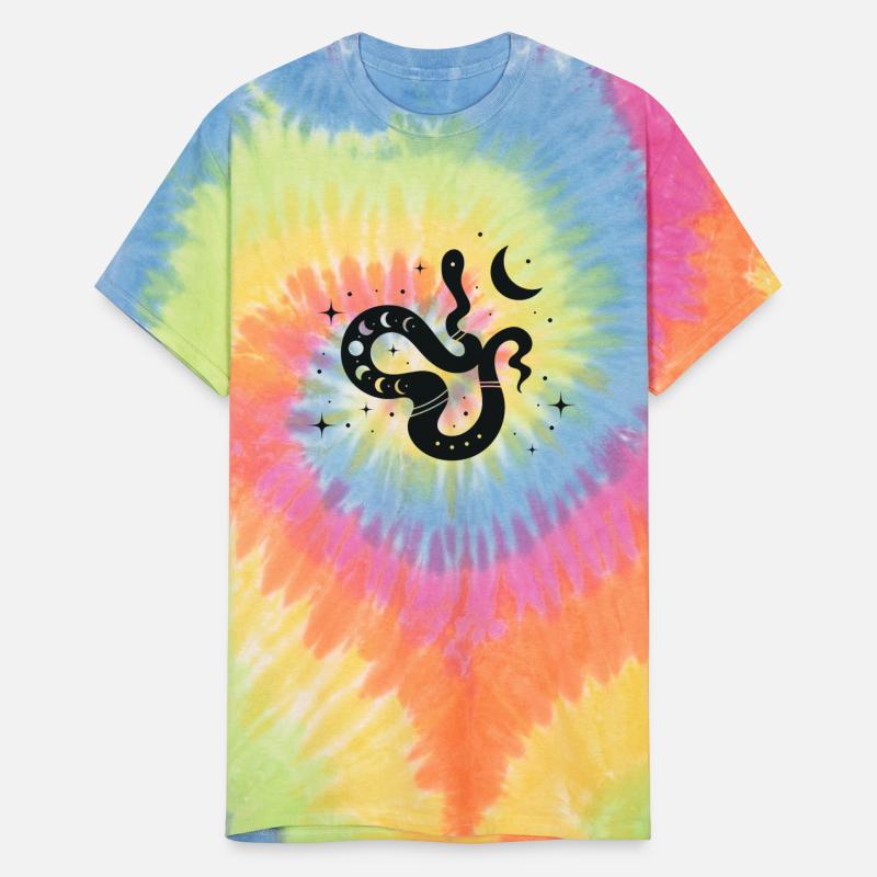 Witchy Moon And Stars Snake Design