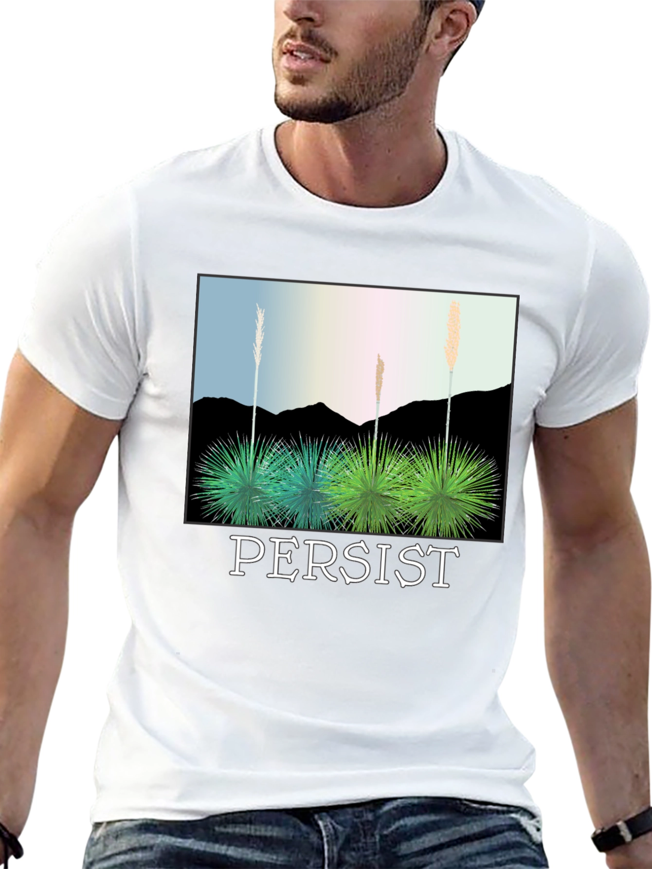 Persist Desert Plant Graphic Tee