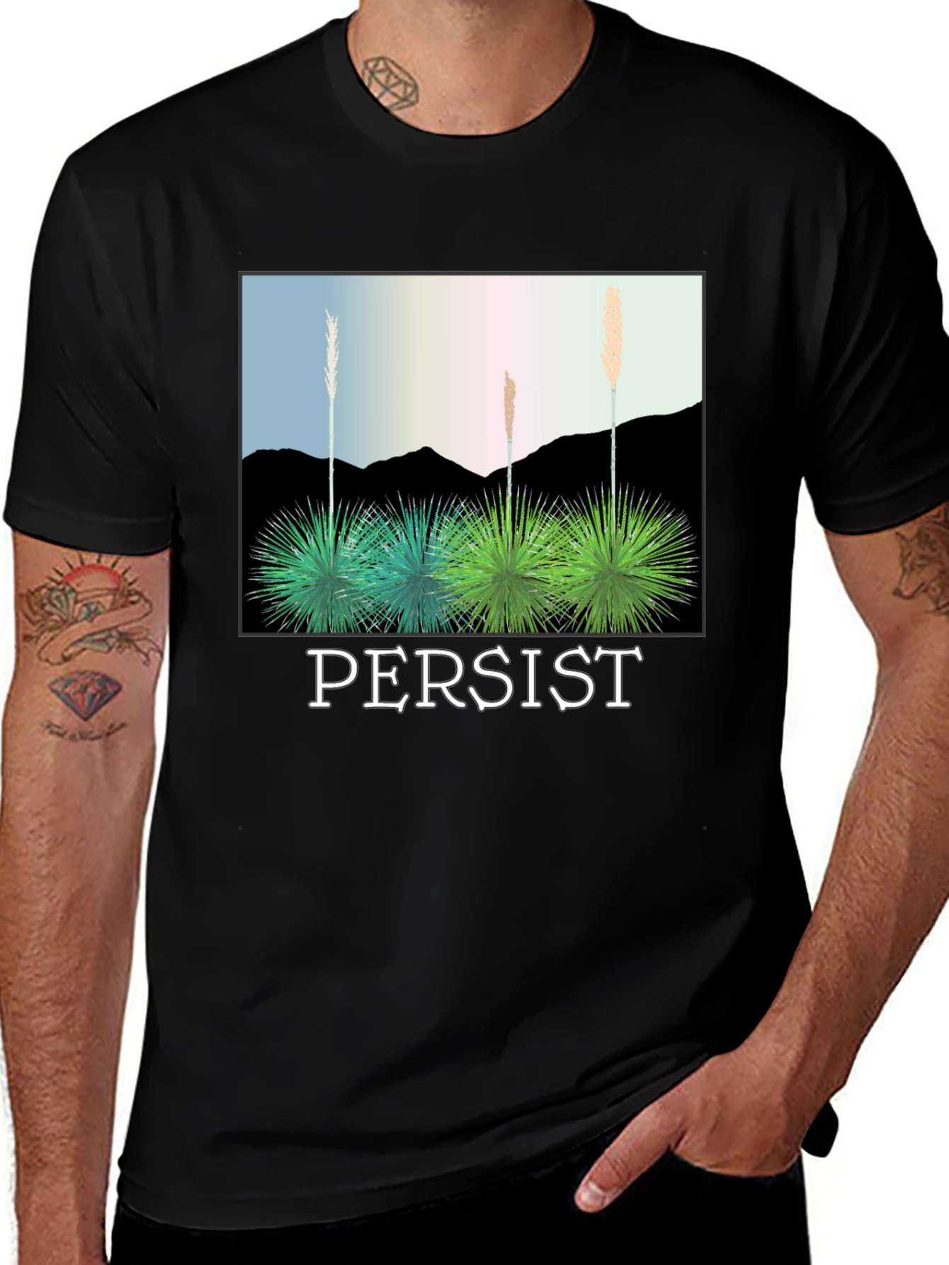 Persist Desert Plant Graphic Tee
