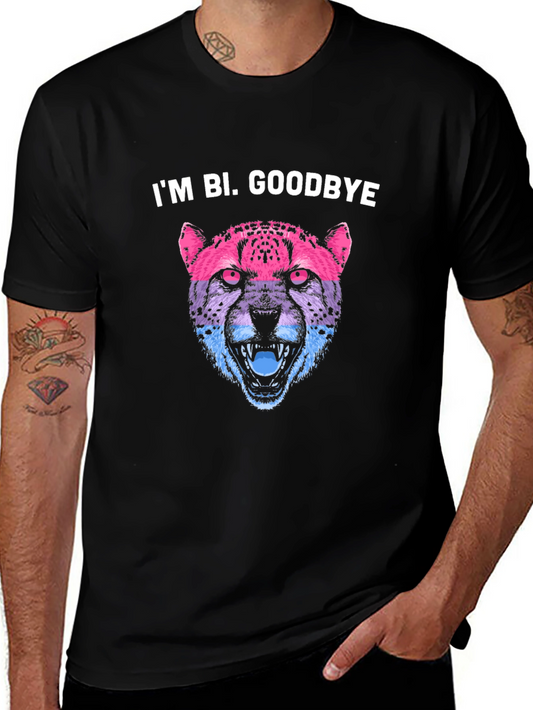 Im Bi. Goodbye - Bi Pride Cheetah T-Shirt