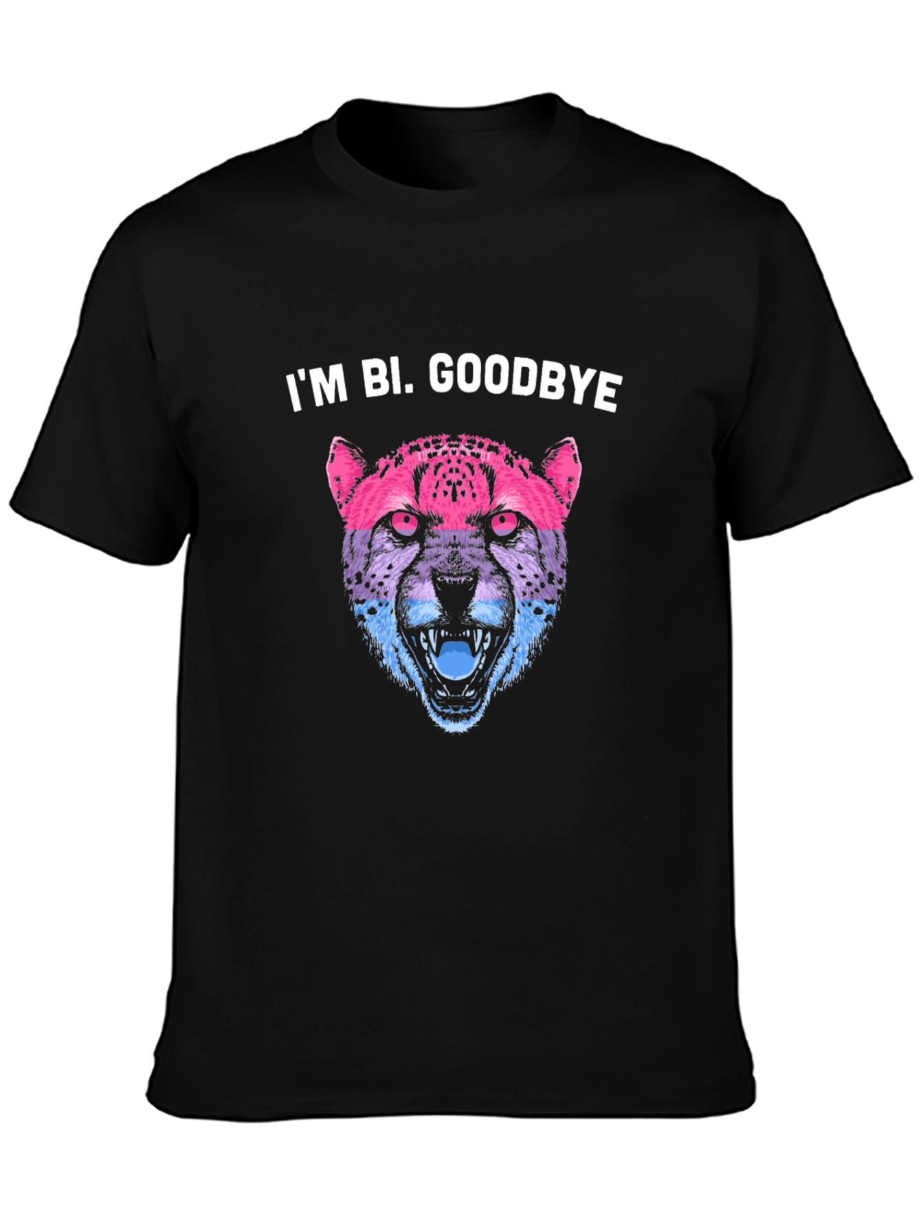 Im Bi. Goodbye - Bi Pride Cheetah T-Shirt