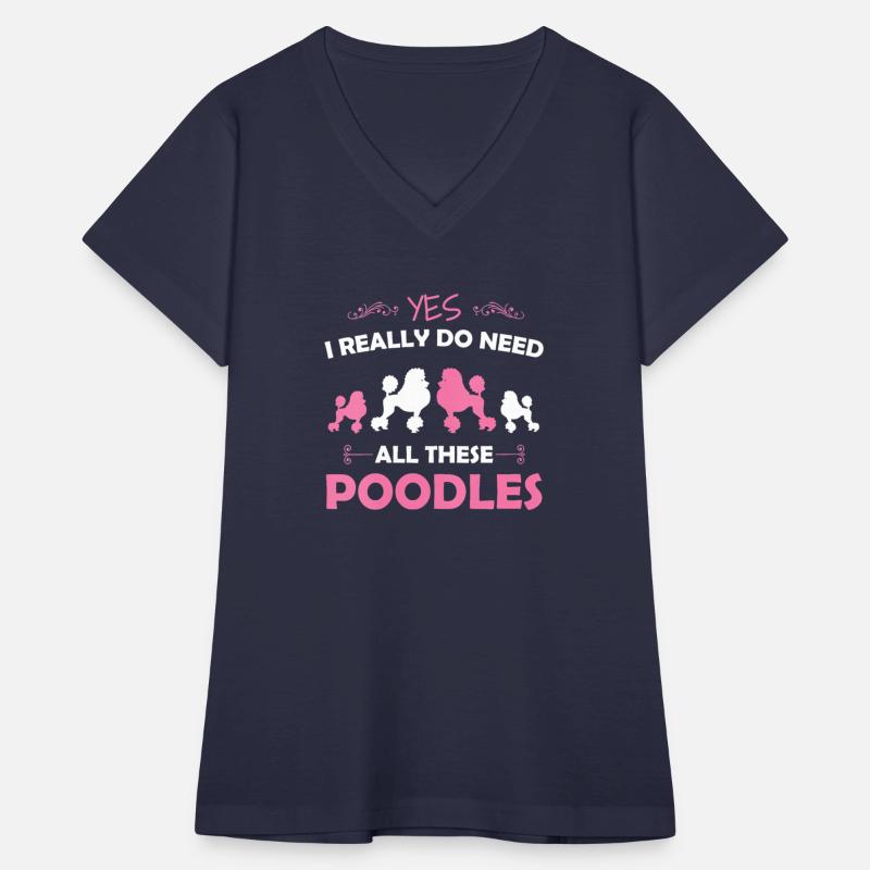 Womens Funny Standard Poodle Dog Lover Puppy Breed
