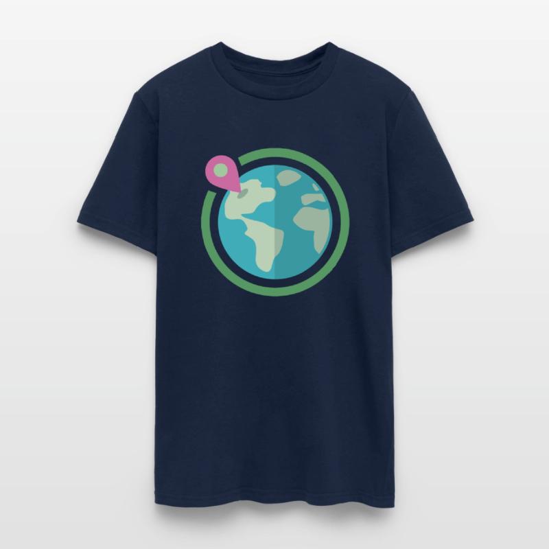 World Globe Travels Unfiltered Pin Point Logo