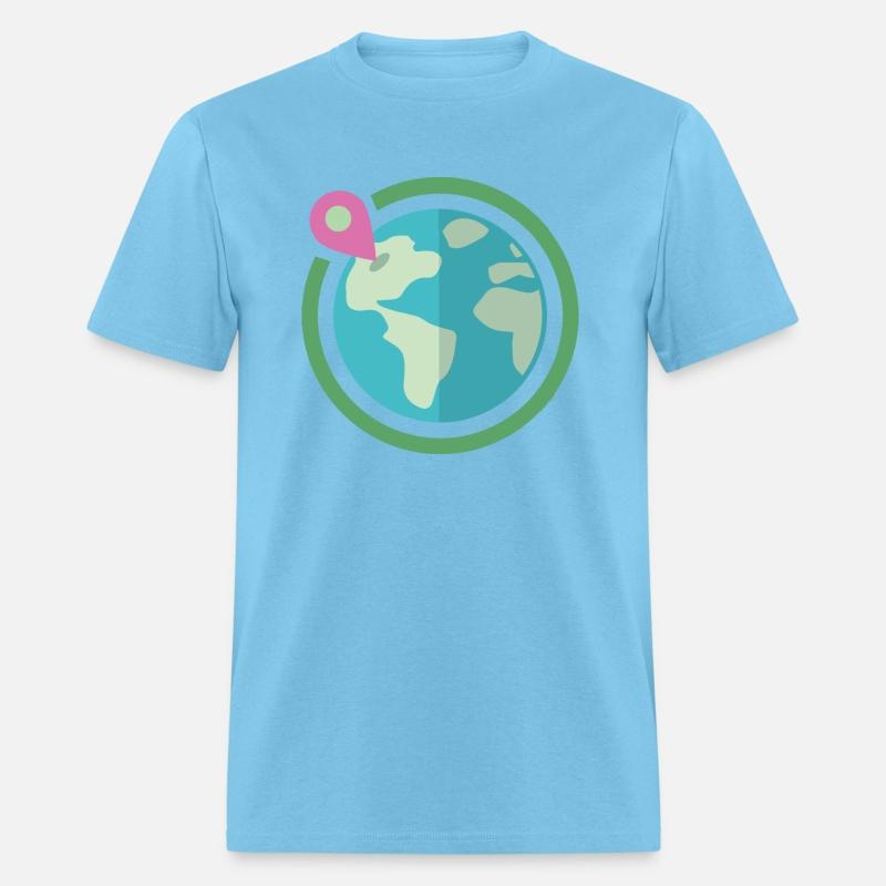 World Globe Travels Unfiltered Pin Point Logo