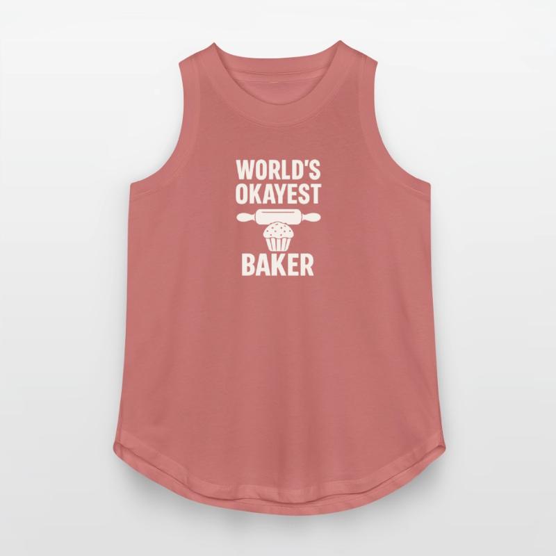 World’s Okayest Baker – Funny Baking Gift Shirt