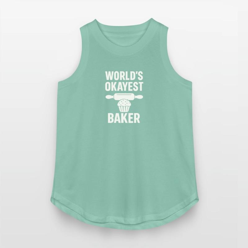 World’s Okayest Baker – Funny Baking Gift Shirt