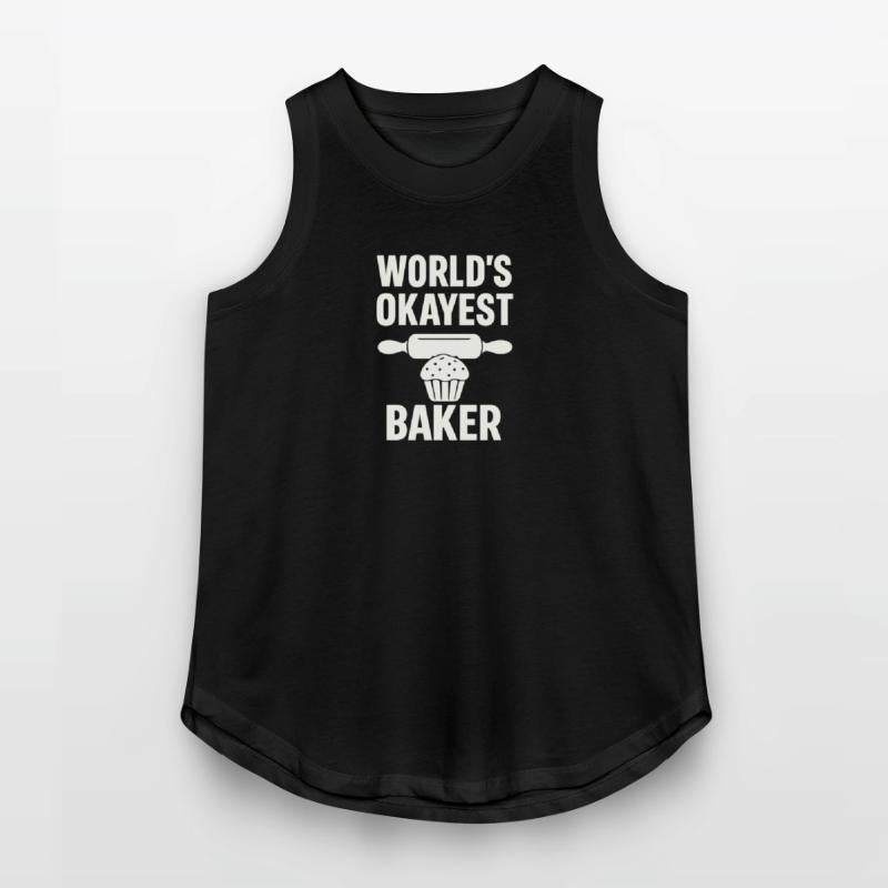 World’s Okayest Baker – Funny Baking Gift Shirt