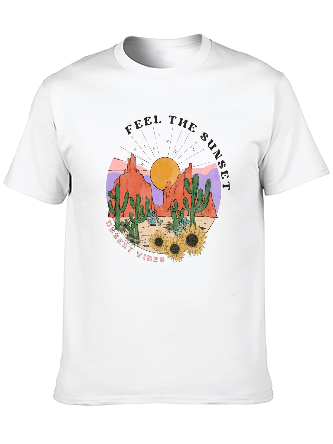 Desert Vibes Sunset Graphic Tee