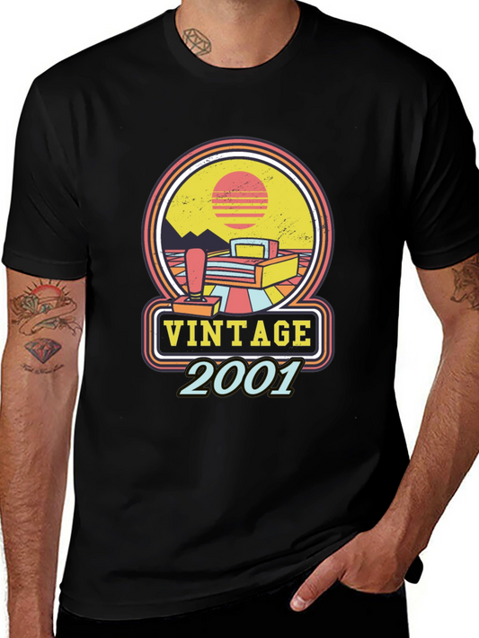 Vintage 2001 Gamer T-Shirt - Retro Style