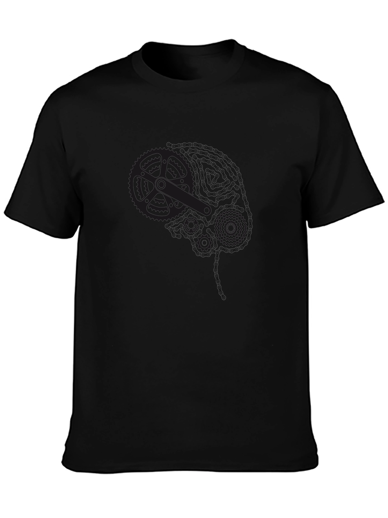 Mens Black Casual T-Shirt