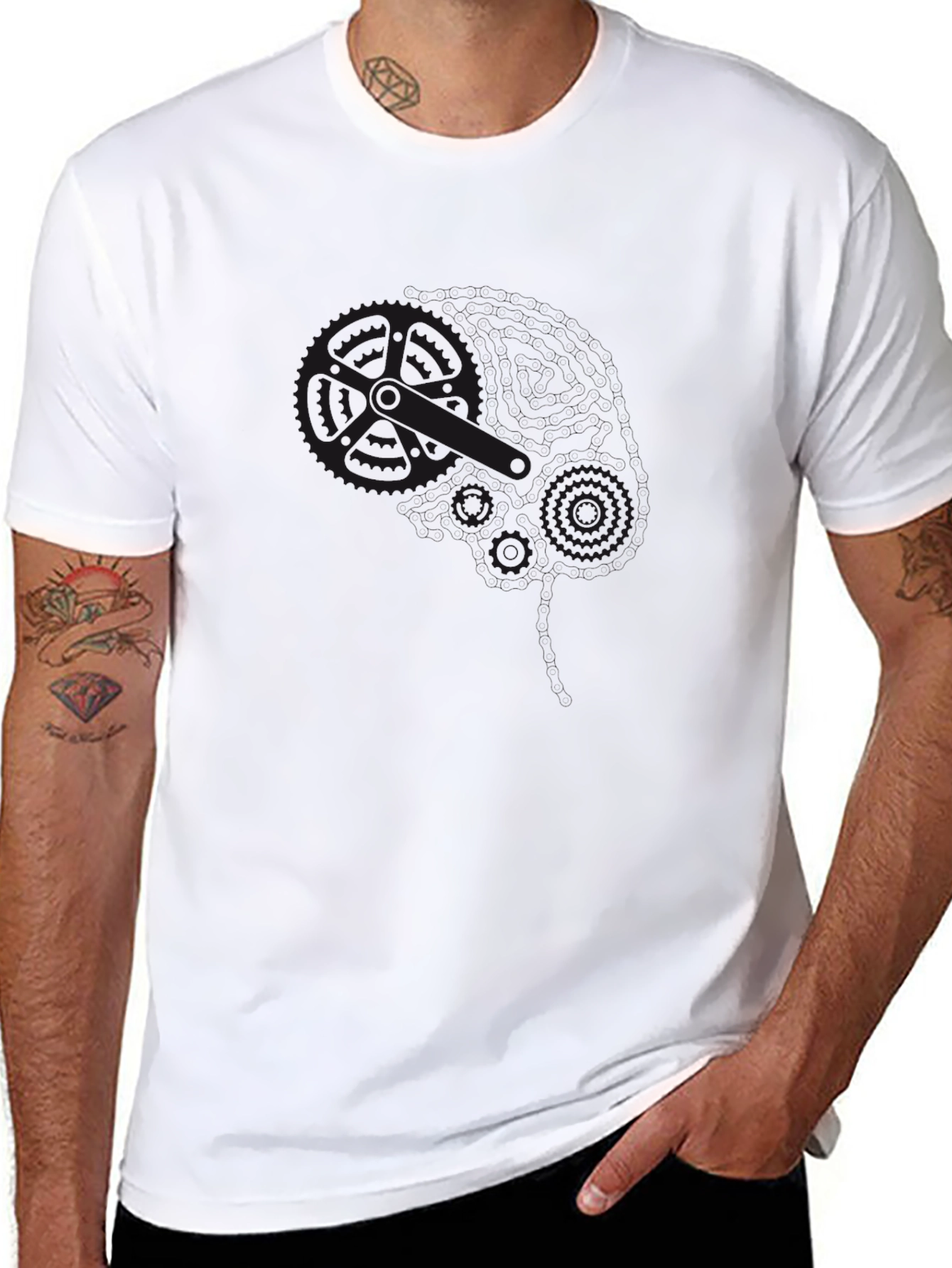Mens Black Casual T-Shirt