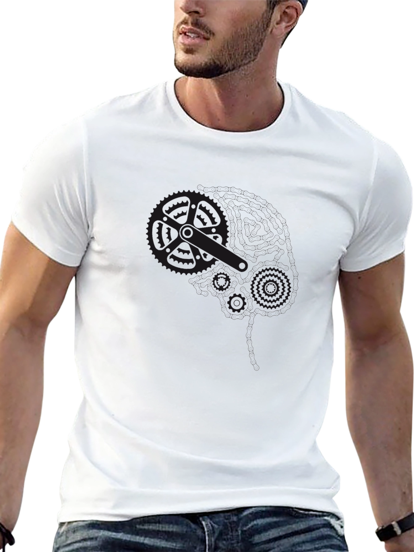 Mens Black Casual T-Shirt