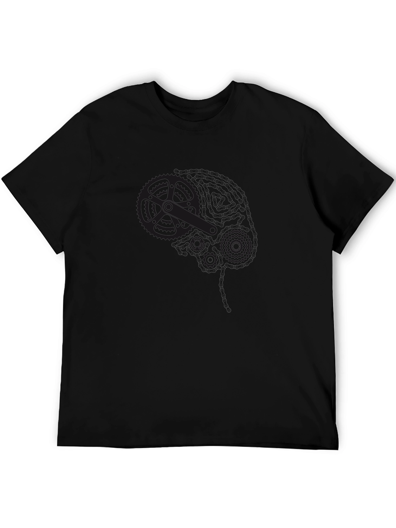 Mens Black Casual T-Shirt