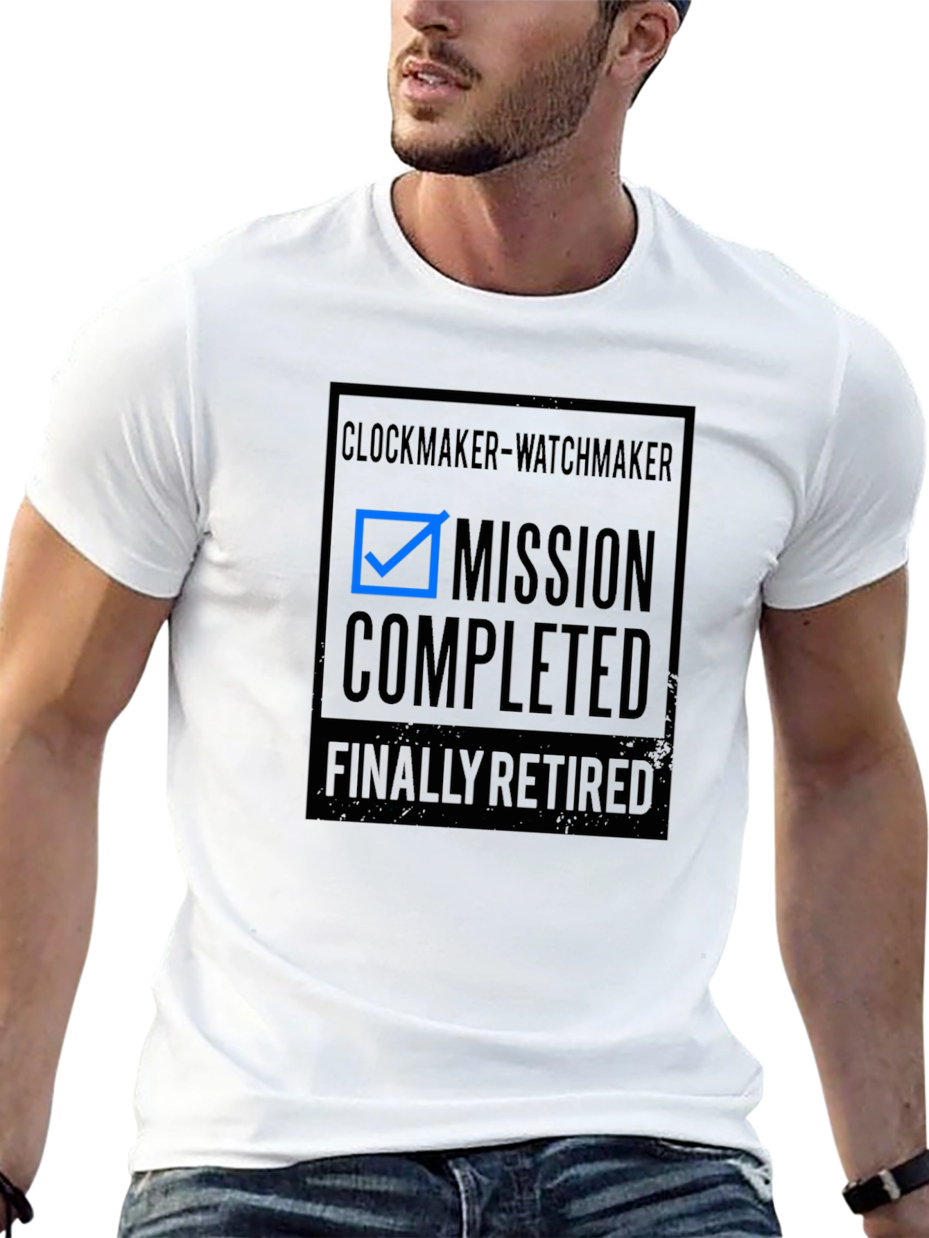 Clockmaker Watchmaker Mission Completed Retired T-Shirt