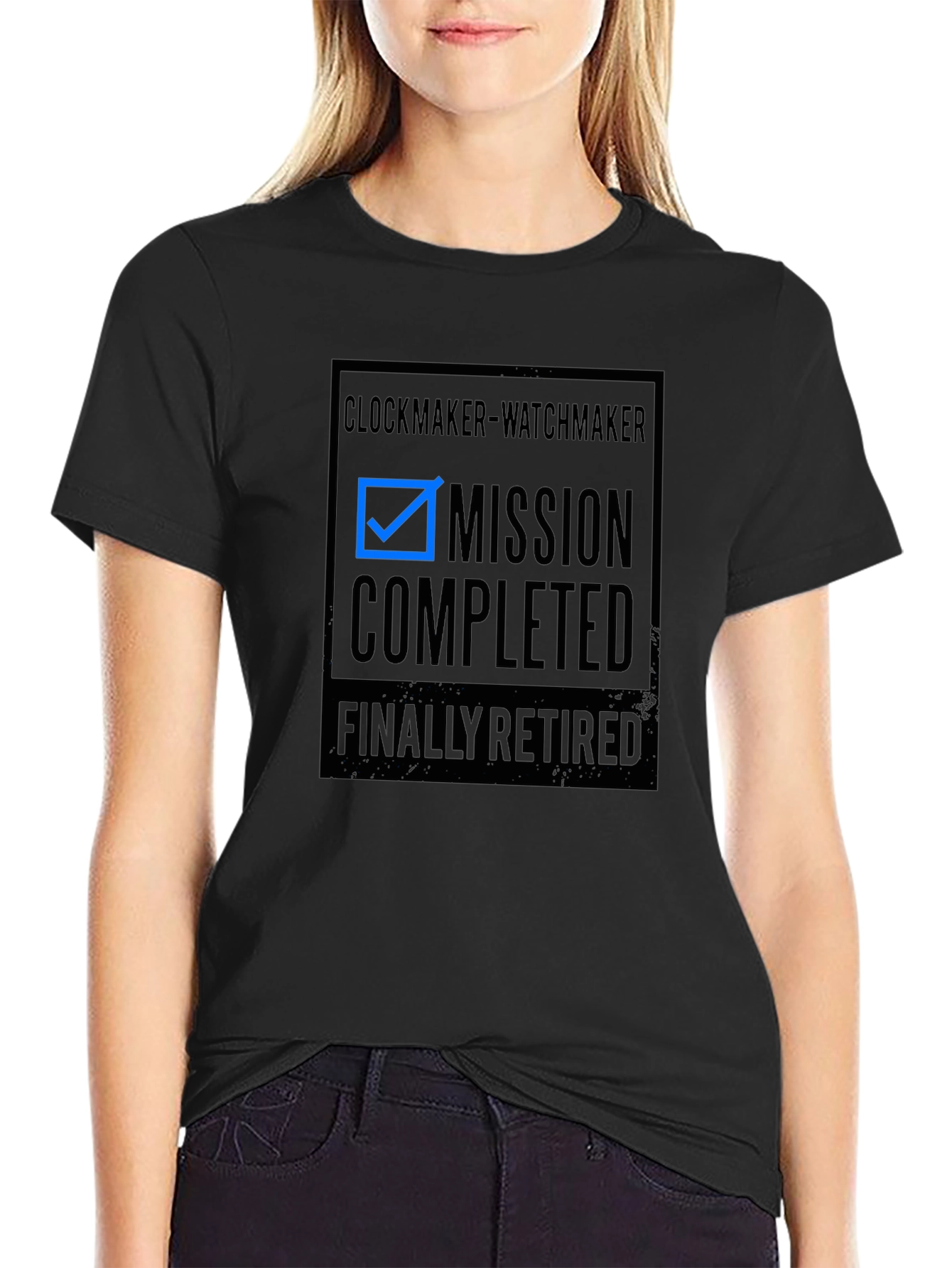 Clockmaker Watchmaker Mission Completed Retired T-Shirt