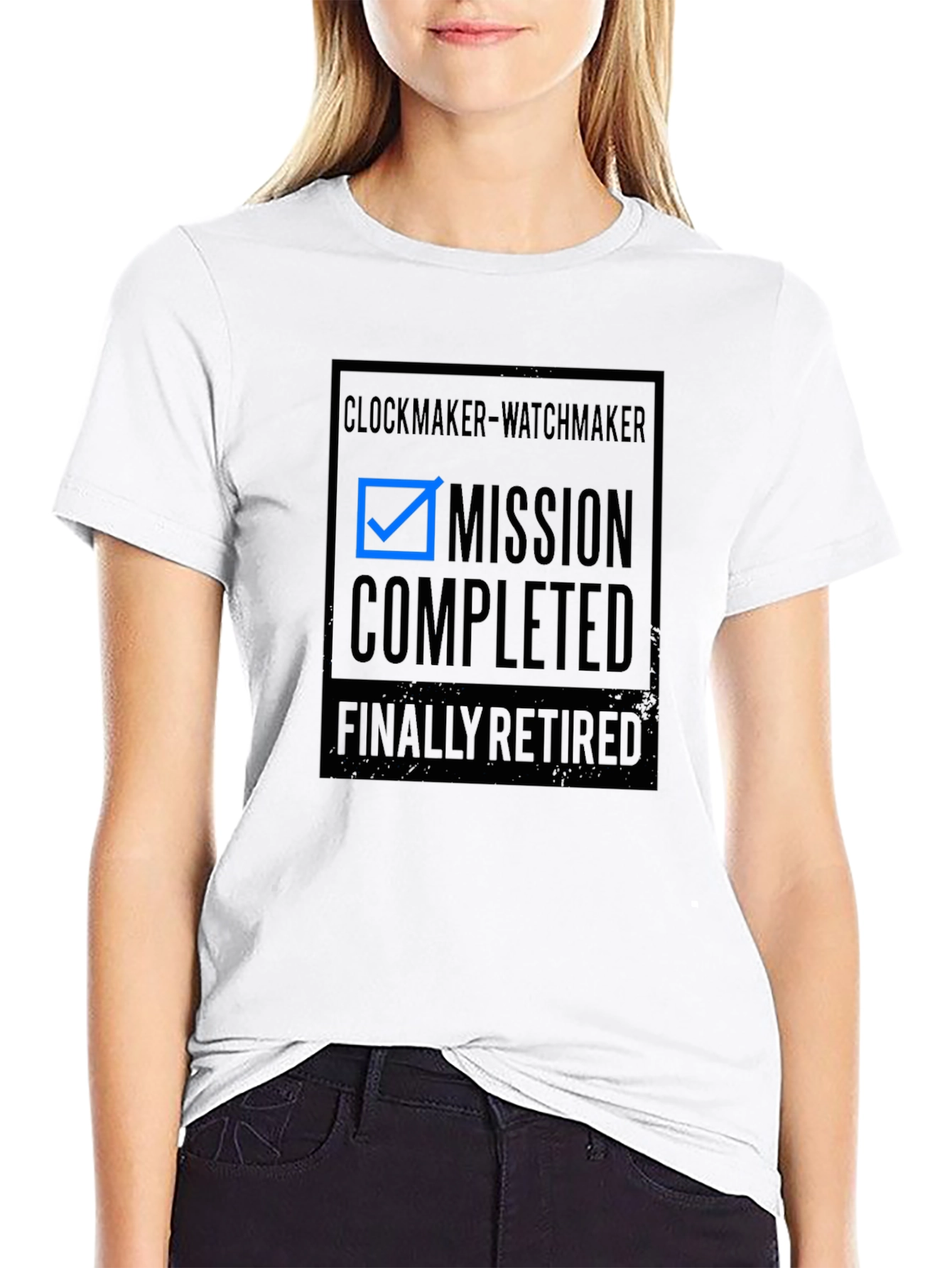 Clockmaker Watchmaker Mission Completed Retired T-Shirt