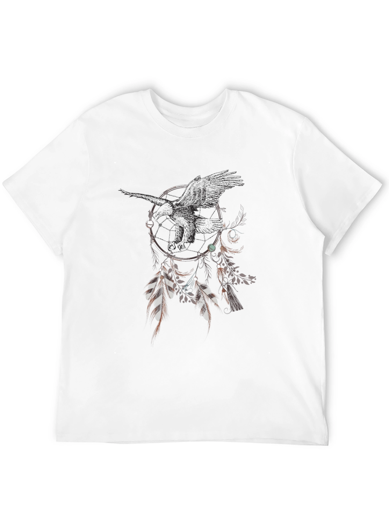 Raven Dreamcatcher Graphic Tee - Unique Design