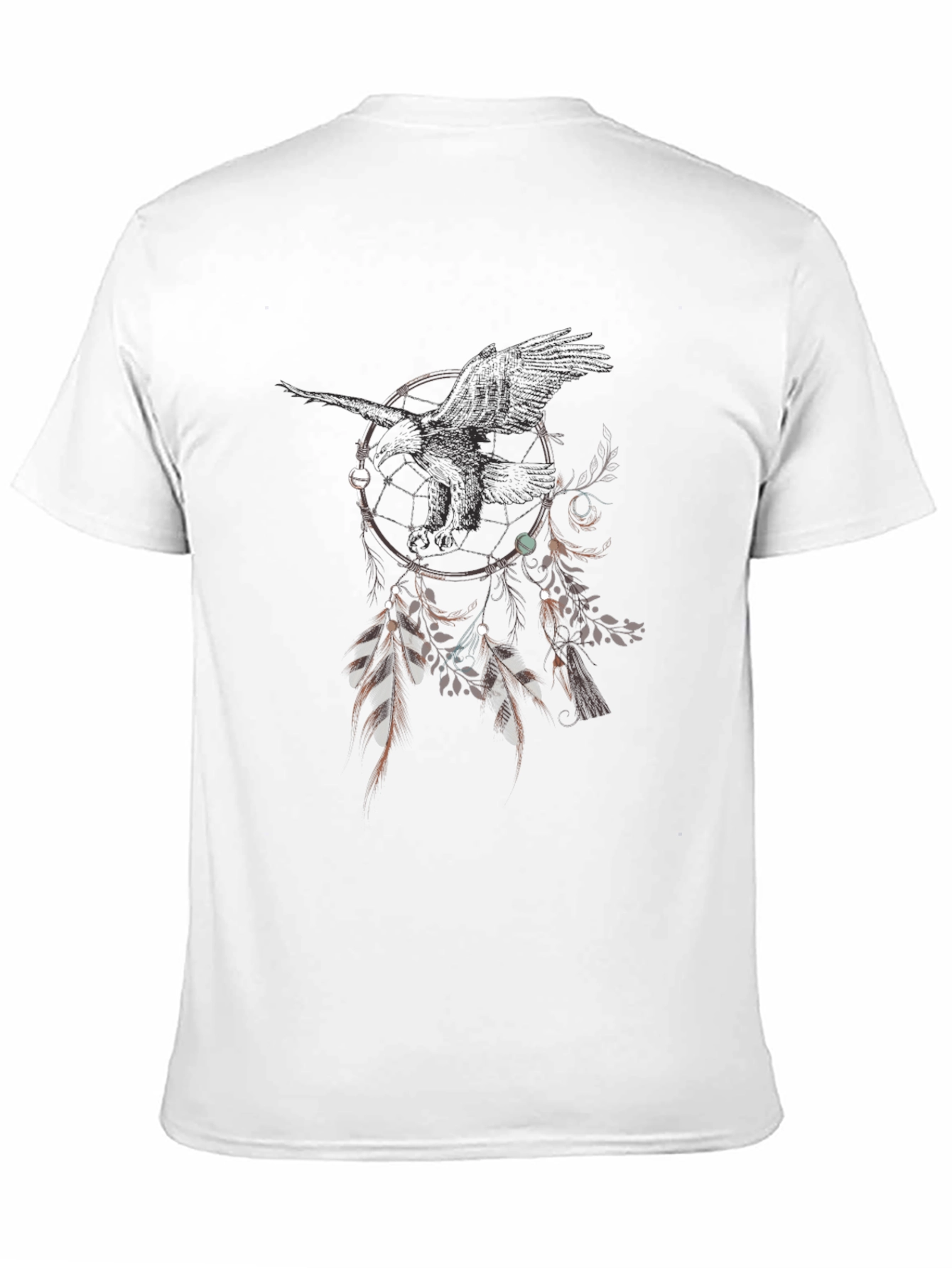 Raven Dreamcatcher Graphic Tee - Unique Design