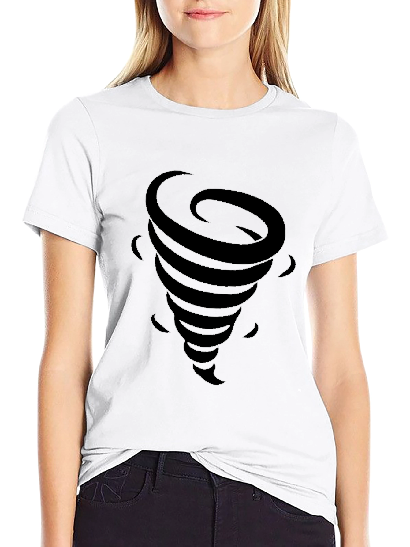 Tornado Graphic T-Shirt - Mens Black Tee