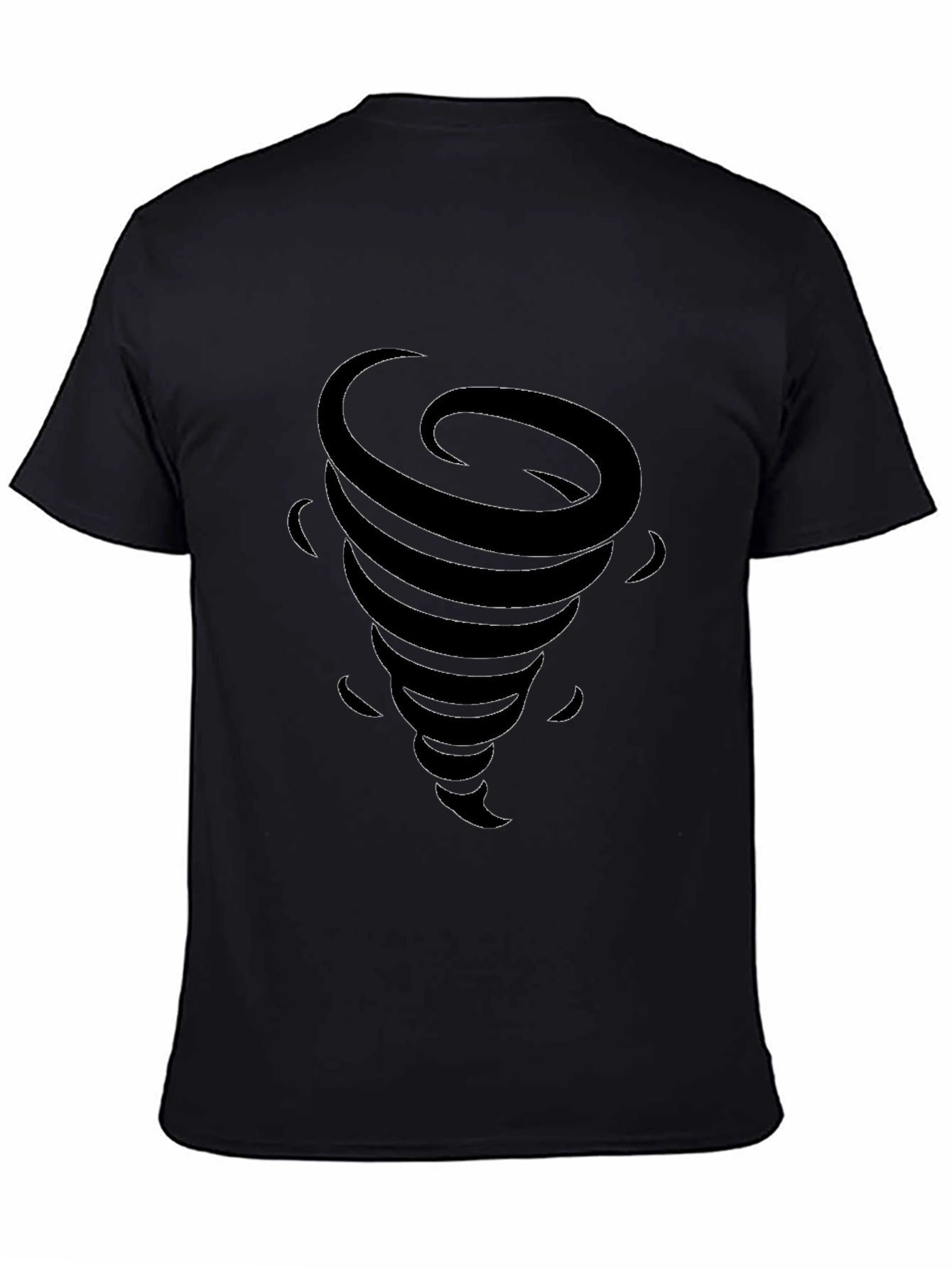Tornado Graphic T-Shirt - Mens Black Tee