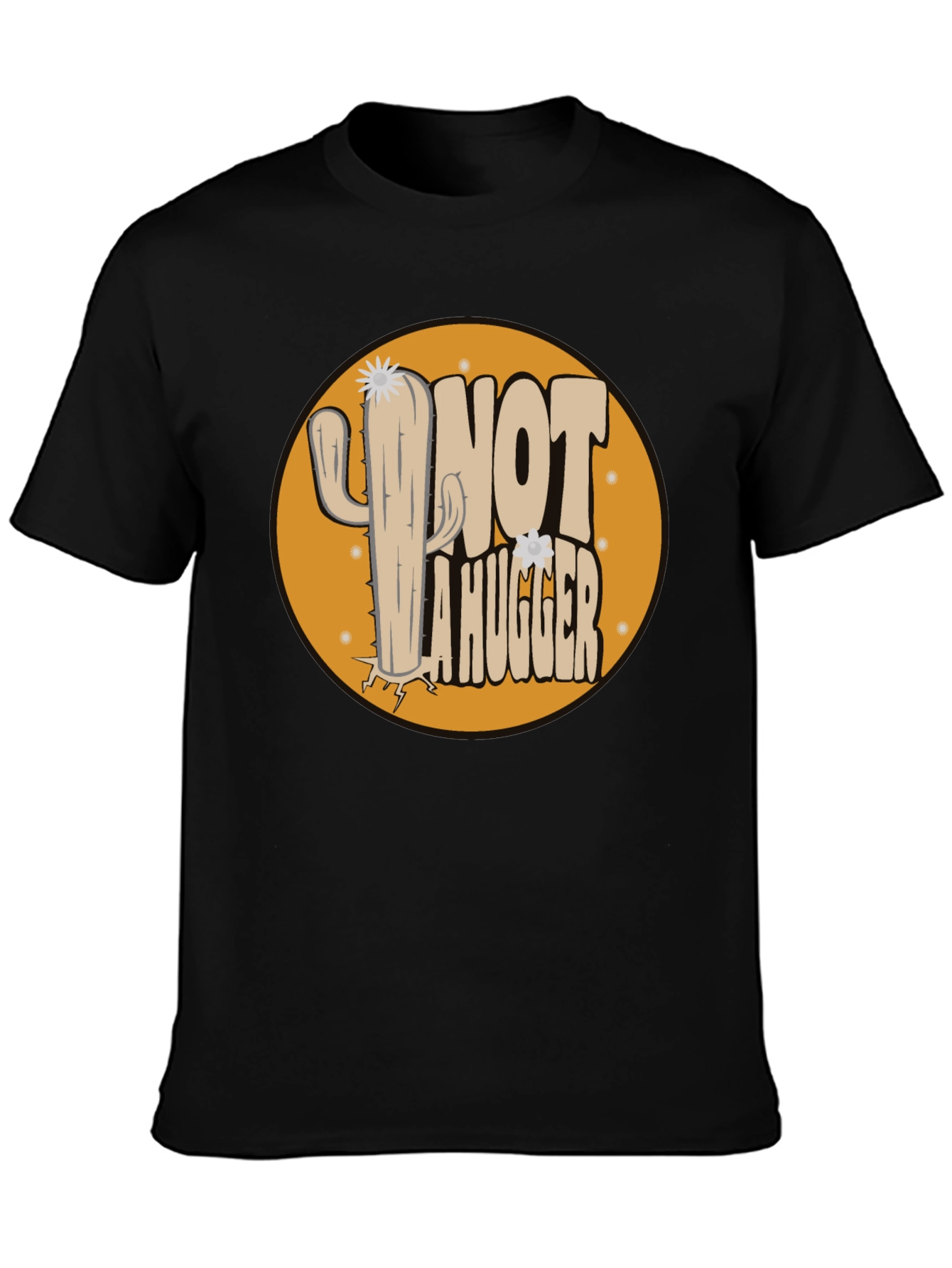Not A Hugger Cactus Graphic Tee