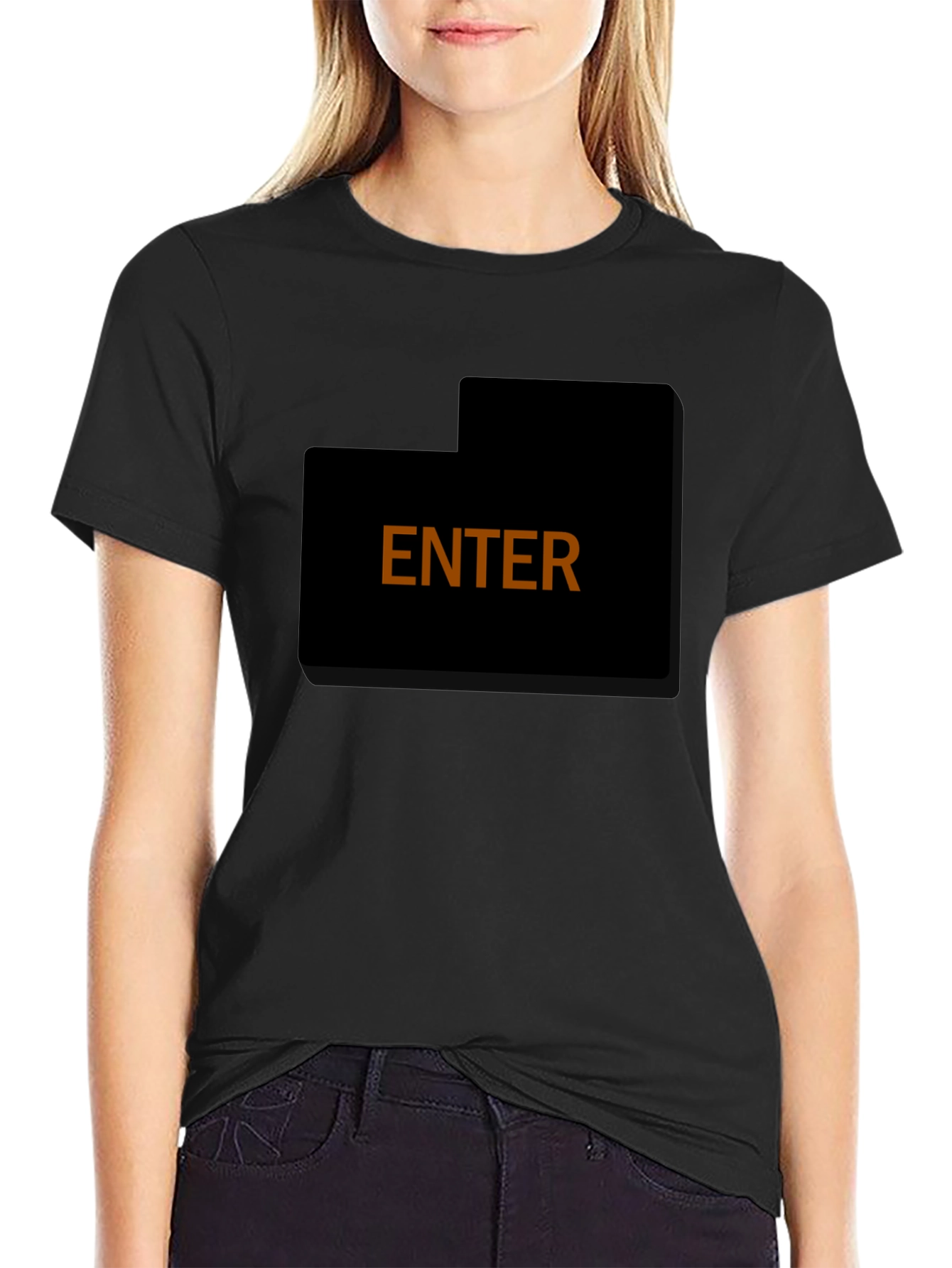 Enter T-Shirt - Simple Bold Design Comfortable Fit