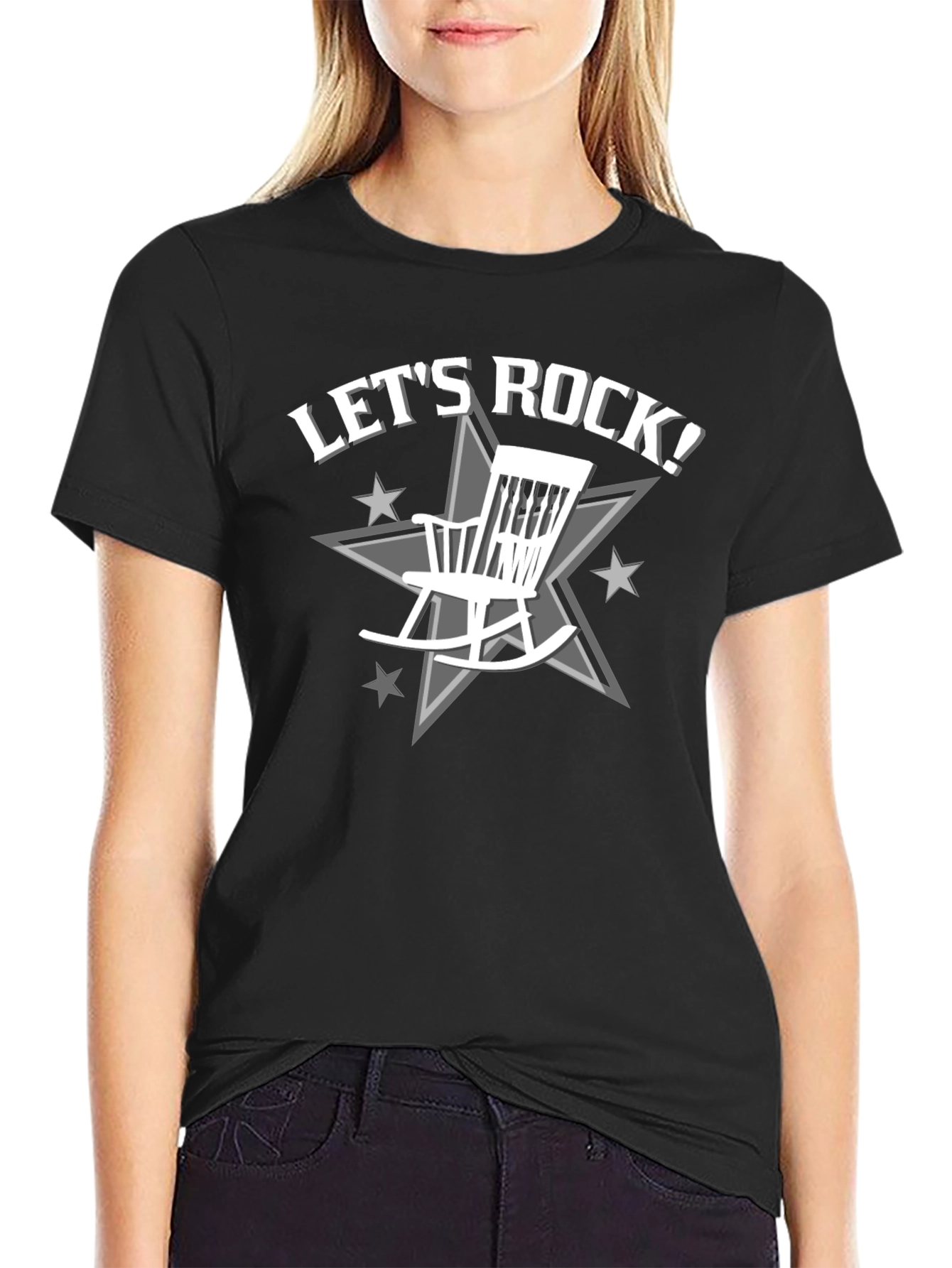 Lets Rock Rocking Chair Graphic T-Shirt