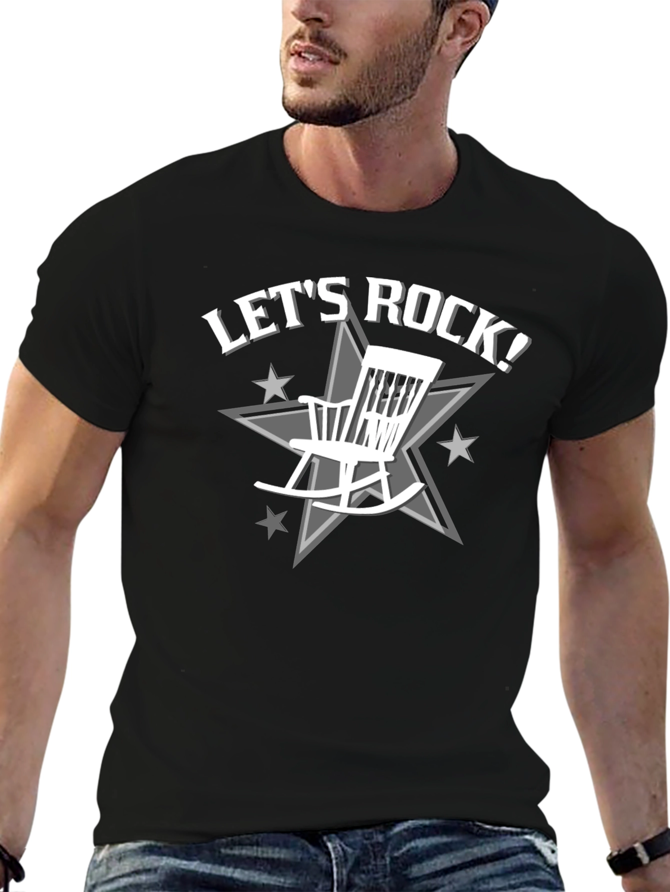 Lets Rock Rocking Chair Graphic T-Shirt