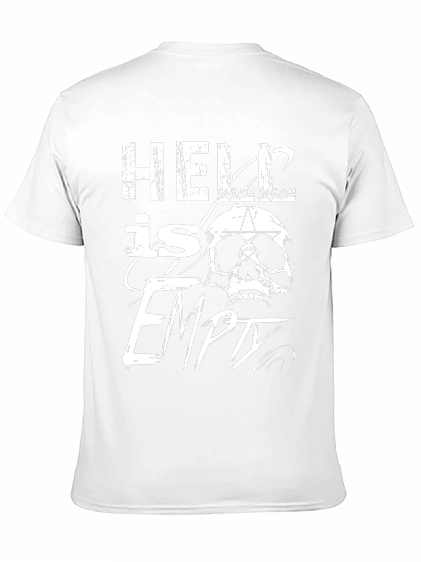 Hell is Empty Graphic Tee - Black Cotton T-Shirt