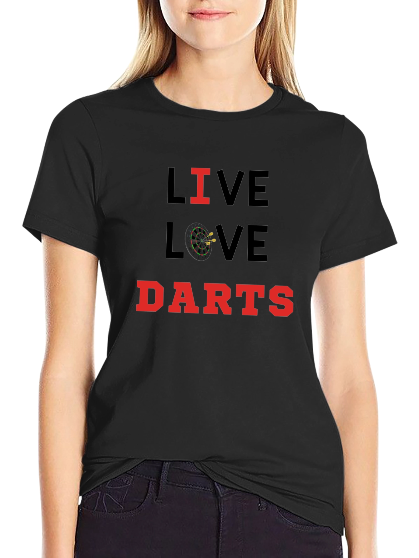 Live Love Darts T-Shirt - Black