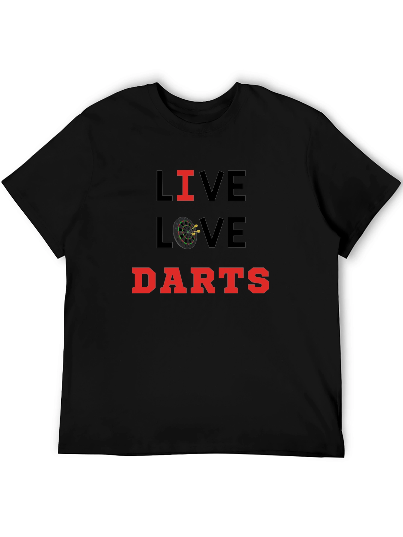 Live Love Darts T-Shirt - Black