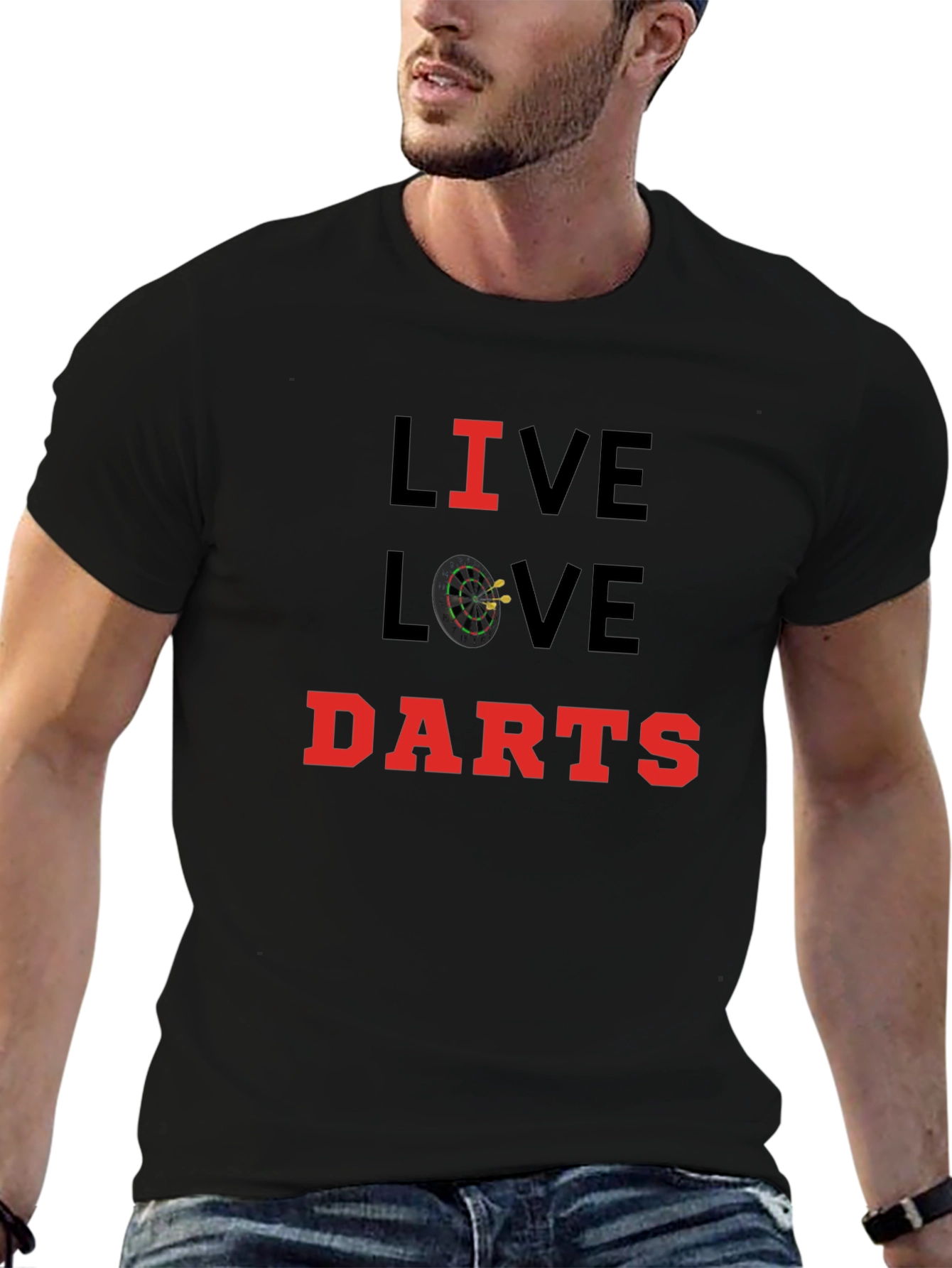Live Love Darts T-Shirt - Black