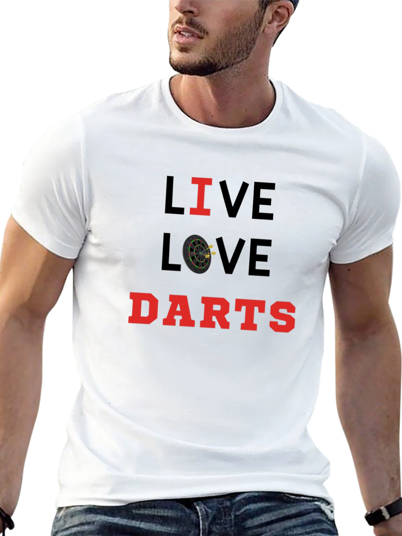 Live Love Darts T-Shirt - Black