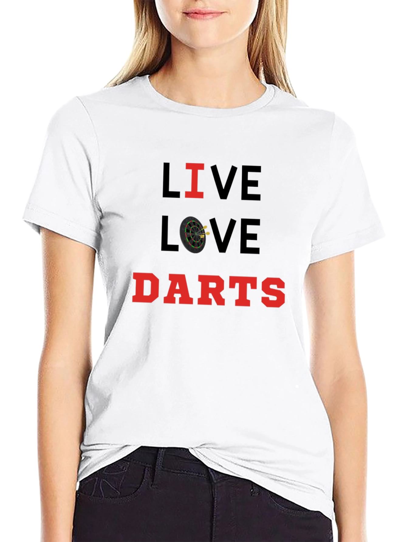 Live Love Darts T-Shirt - Black