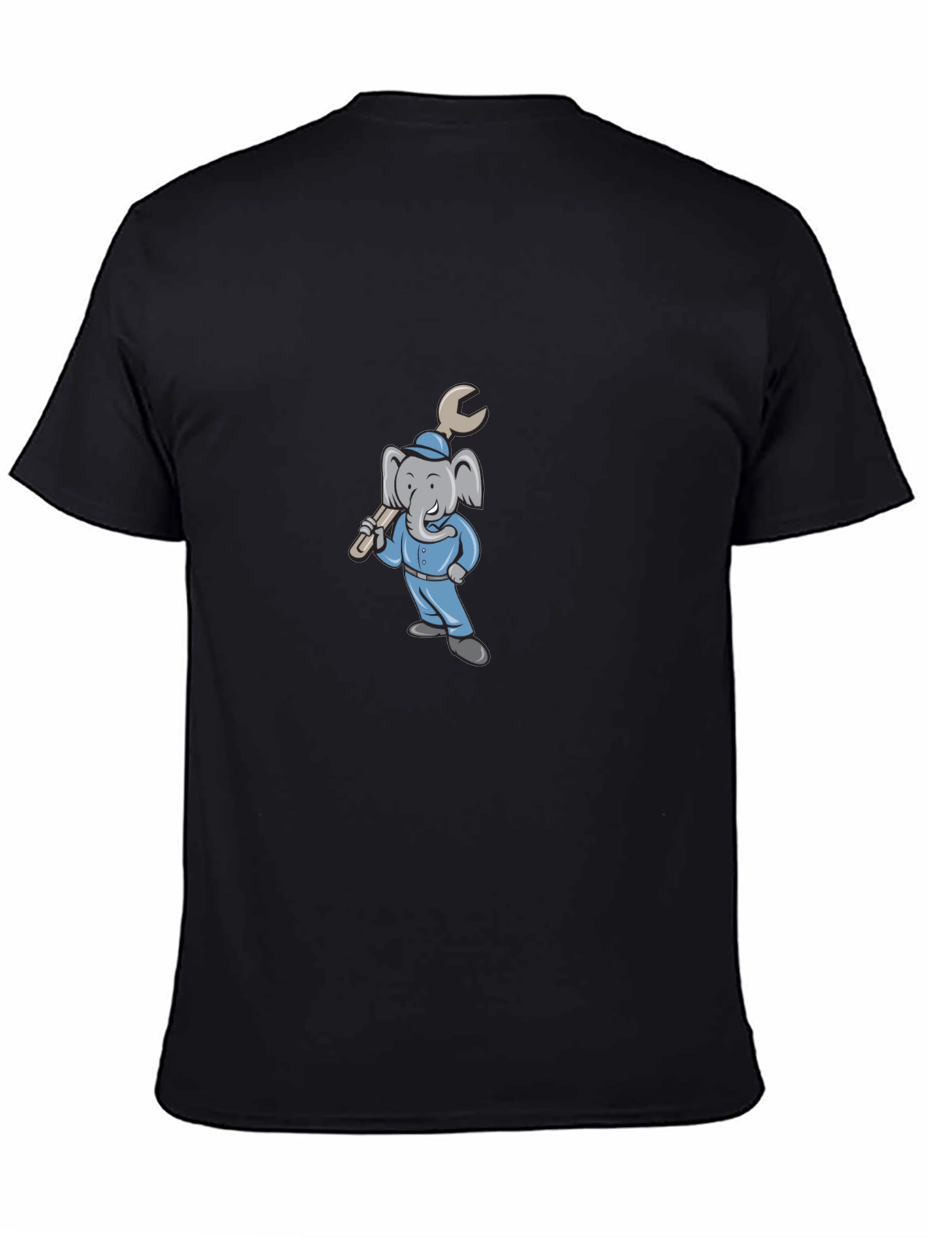 Cartoon Elephant Mechanic Graphic Tee