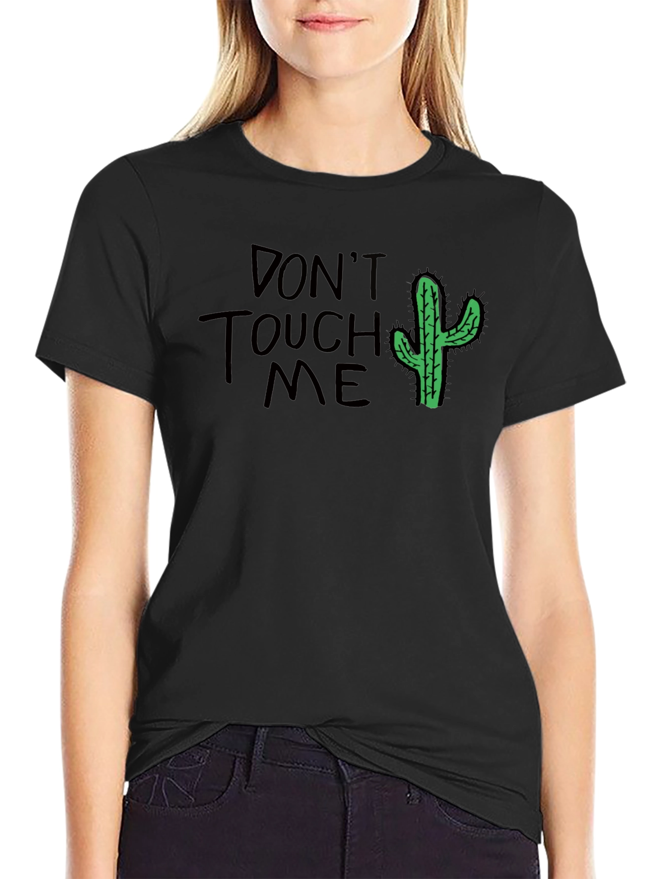 Dont Touch Me Cactus Graphic T-Shirt