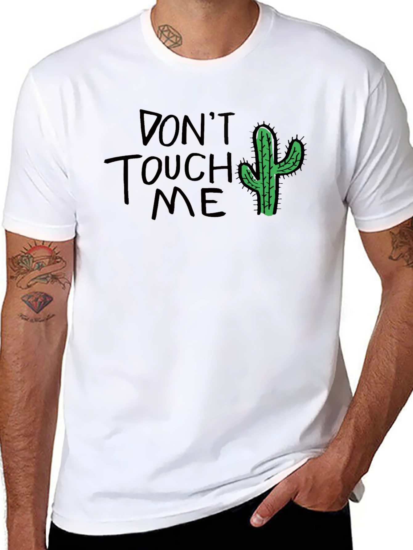 Dont Touch Me Cactus Graphic T-Shirt