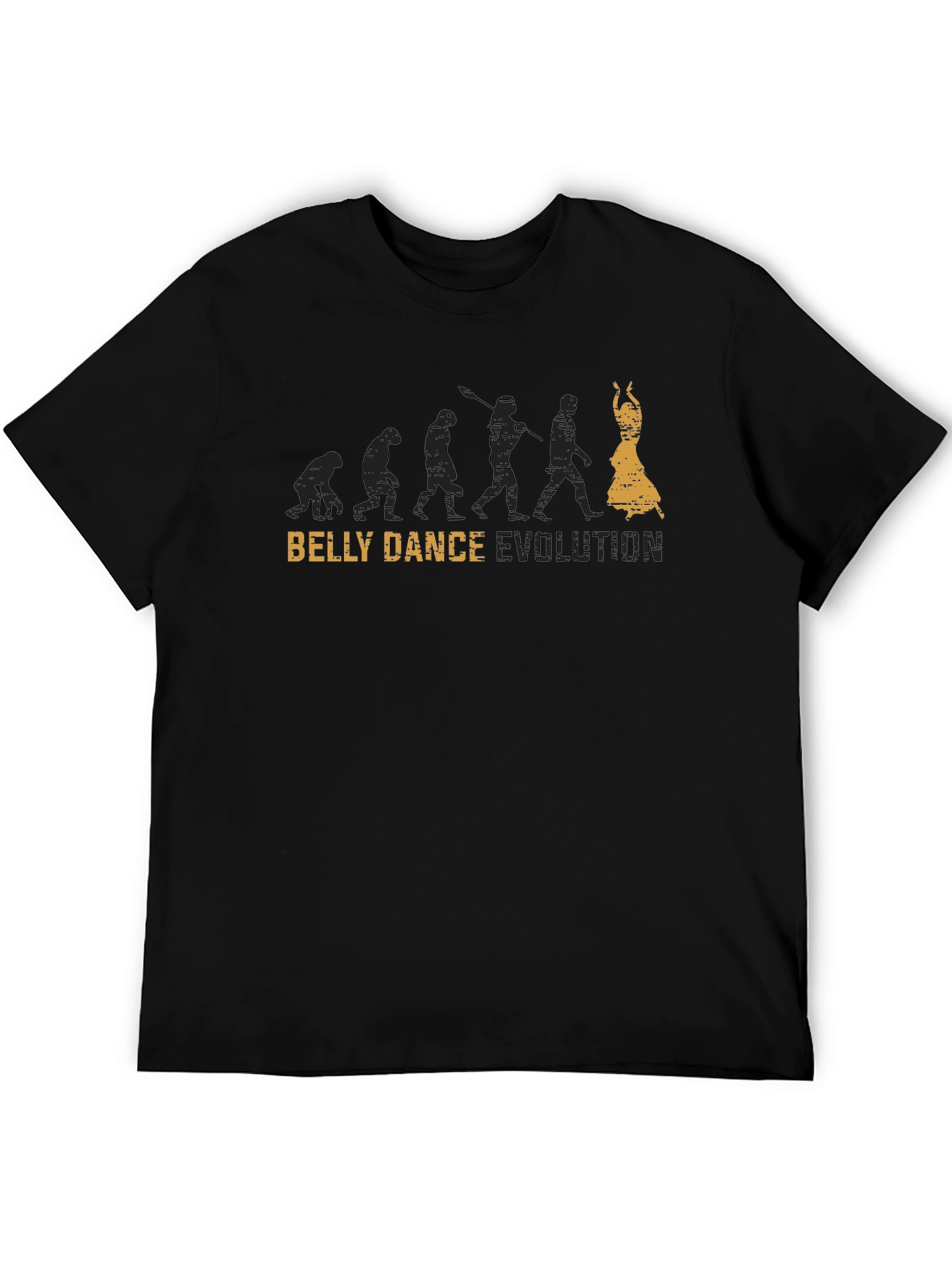 Belly Dance Evolution Black Graphic T-Shirt