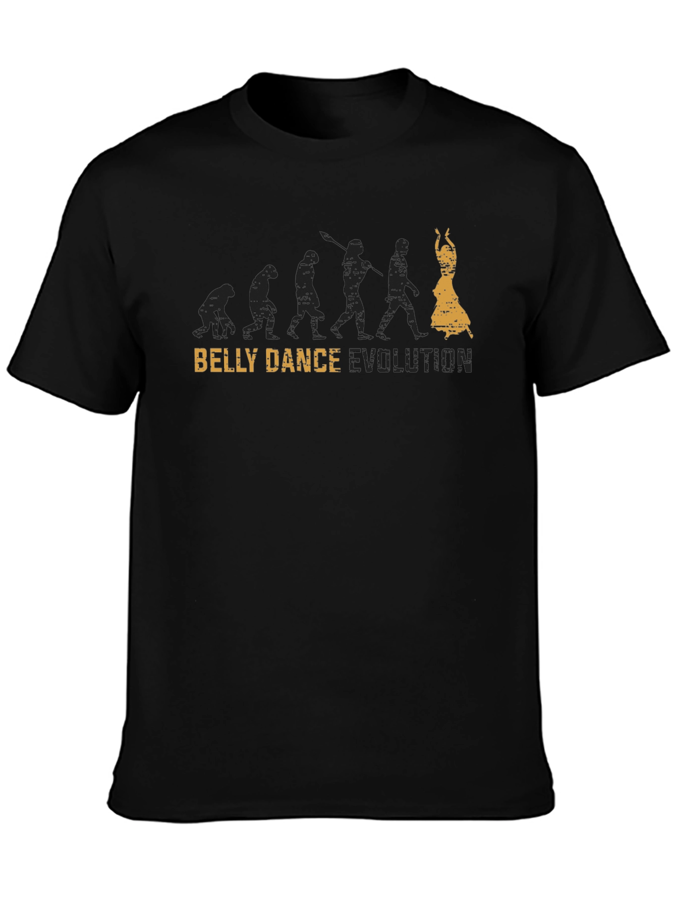 Belly Dance Evolution Black Graphic T-Shirt