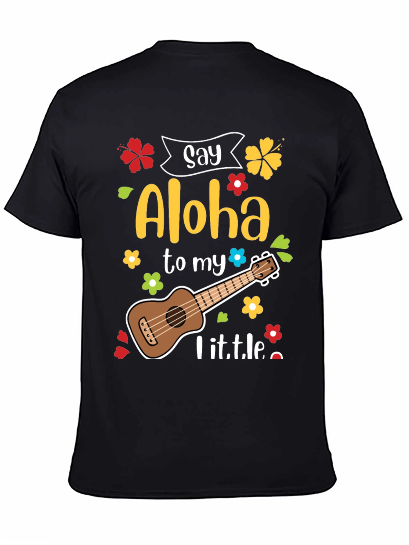 Say Aloha Ukulele Graphic T-Shirt
