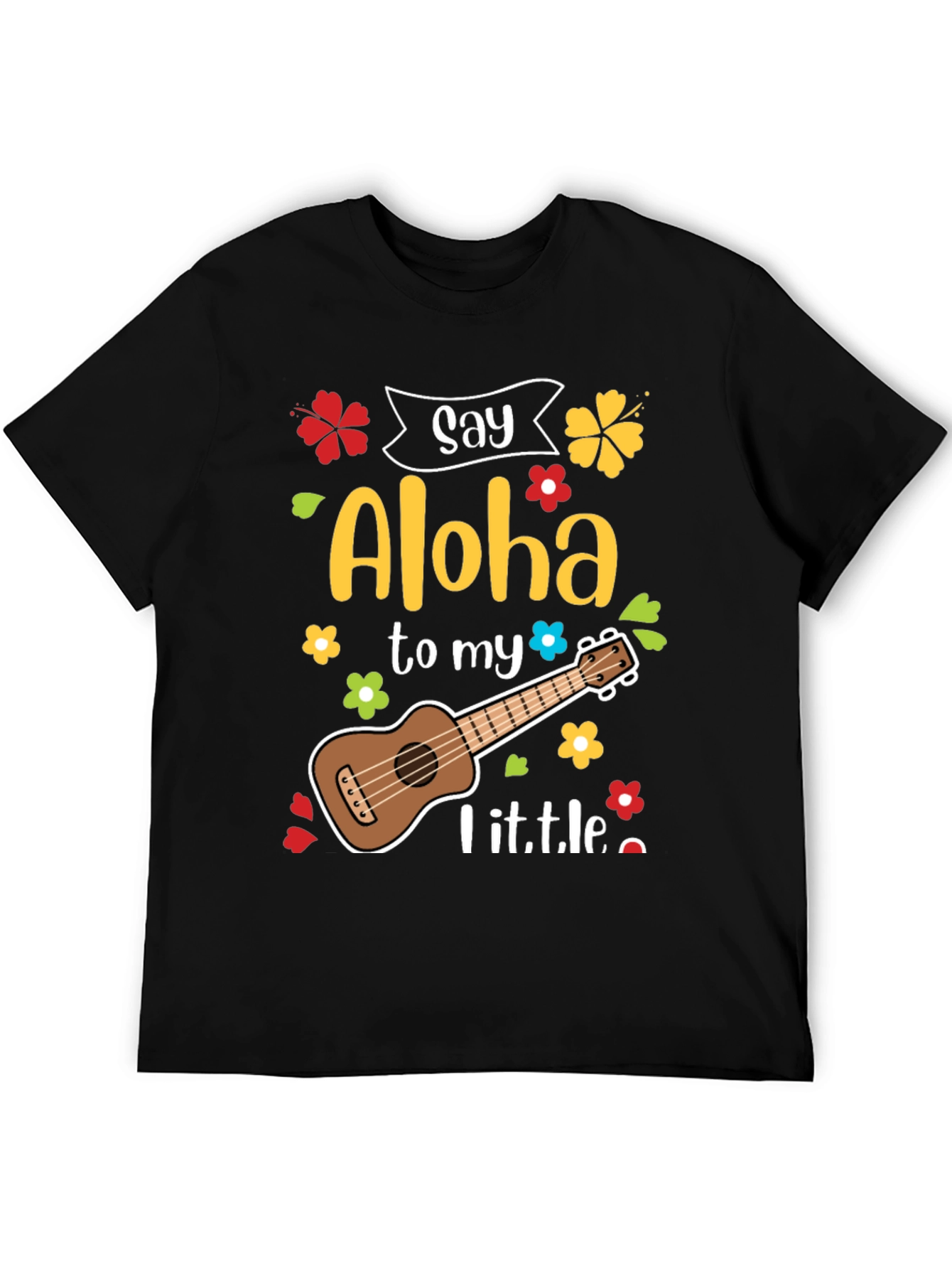 Say Aloha Ukulele Graphic T-Shirt