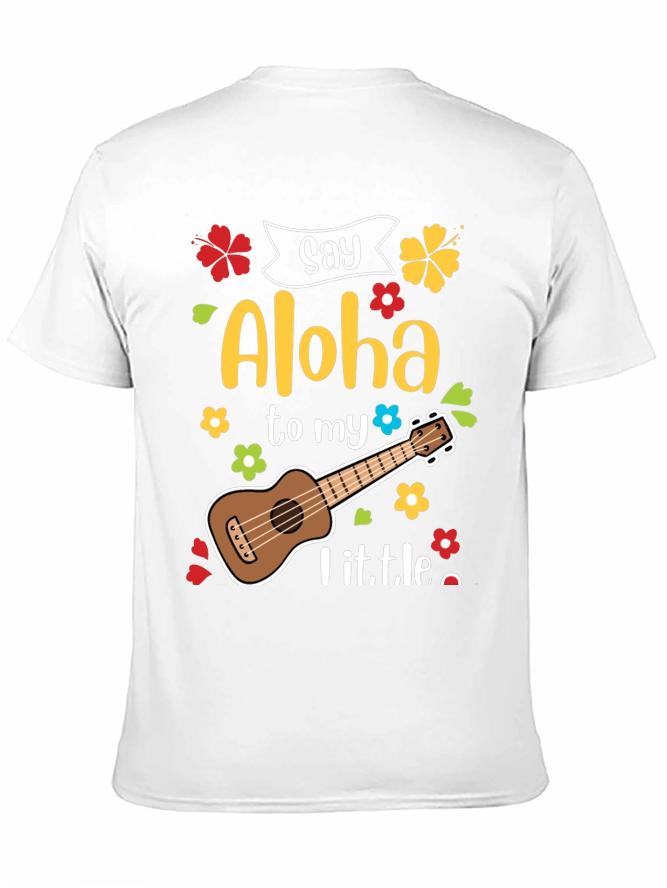 Say Aloha Ukulele Graphic T-Shirt