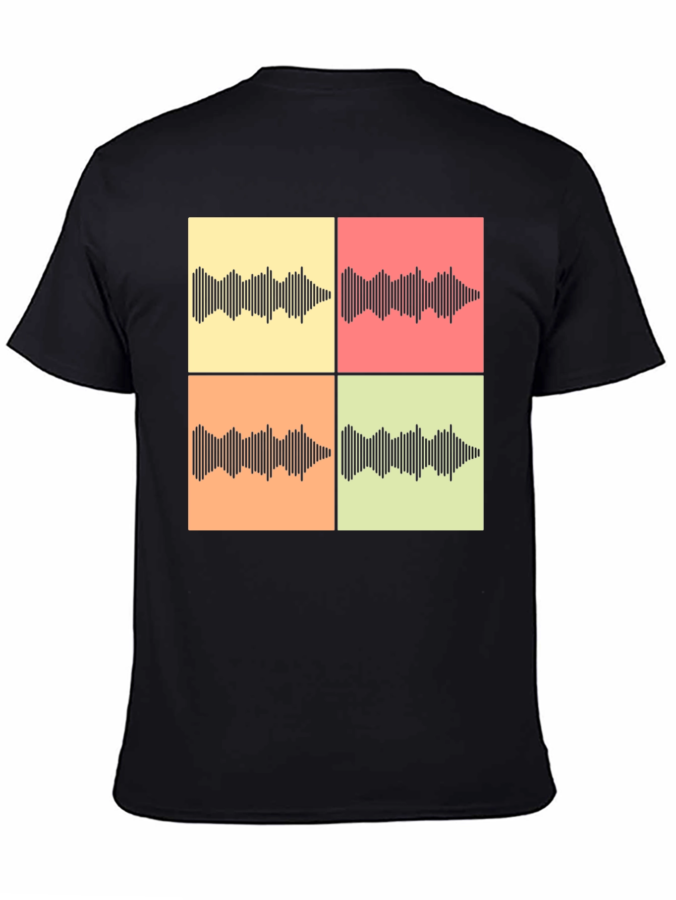 Retro Soundwave Graphic Tee - Black