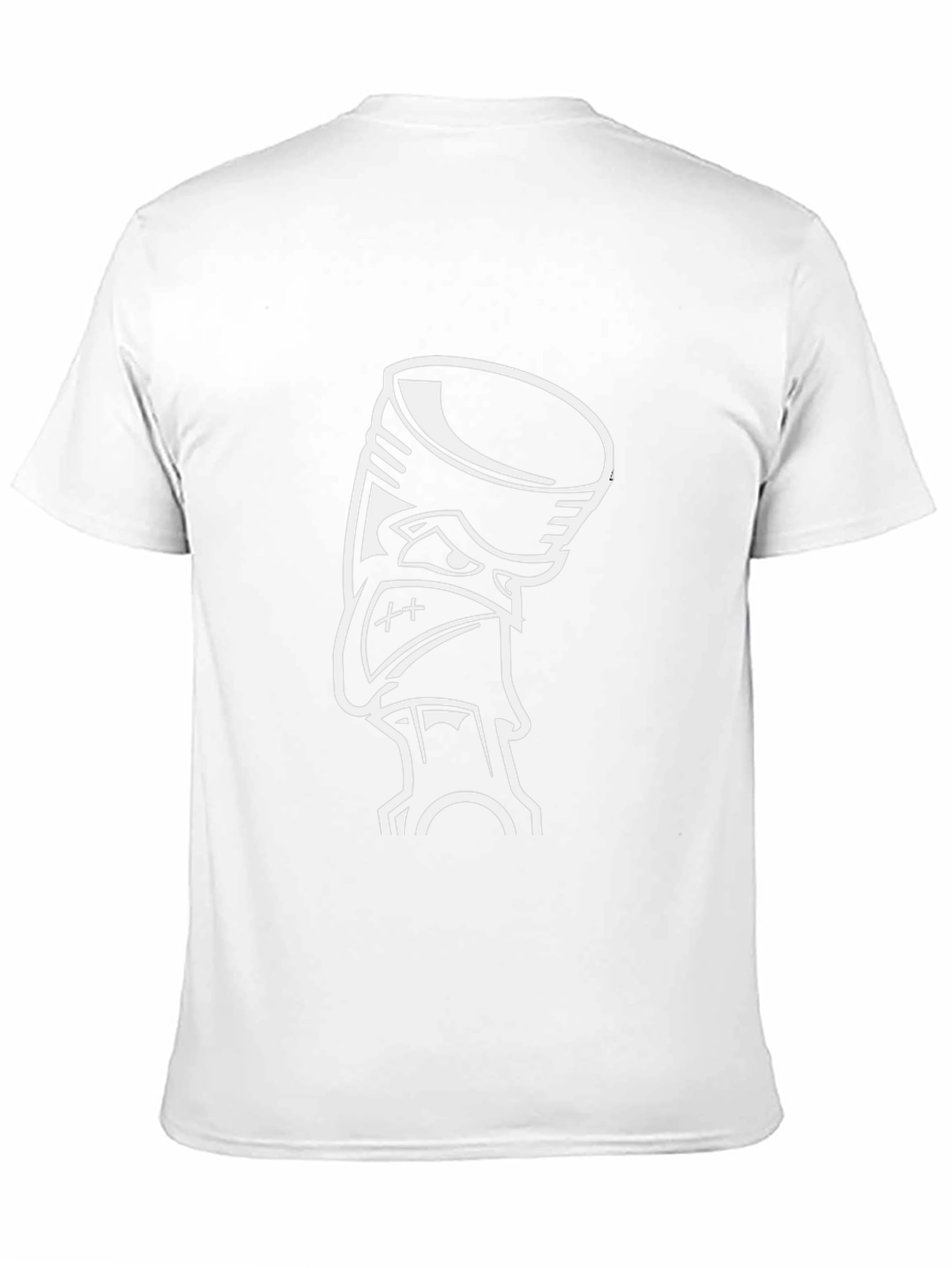 Black Graphic Tee - Cartoon Piston Design