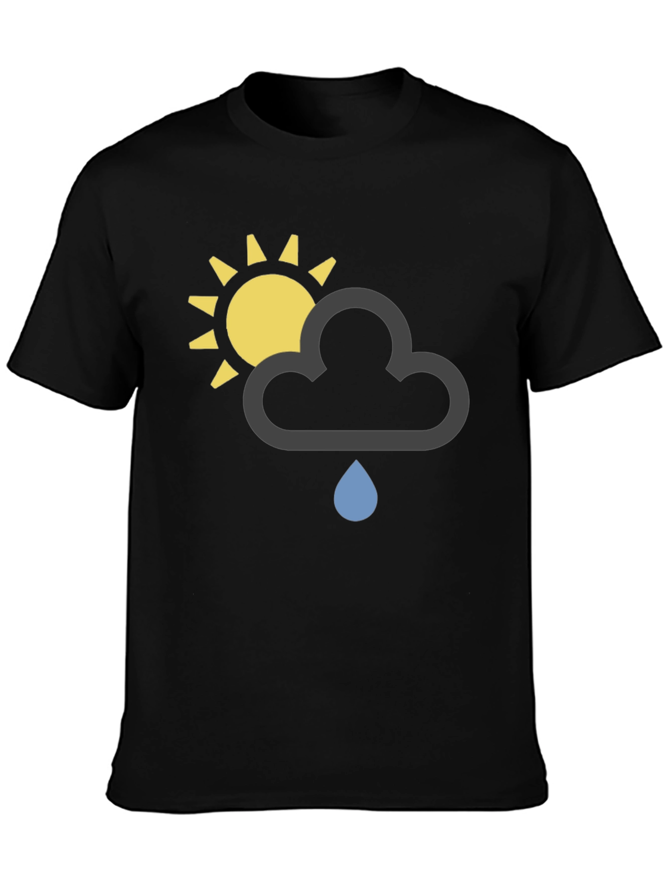 Weather Graphic T-Shirt - Sun Cloud Rain