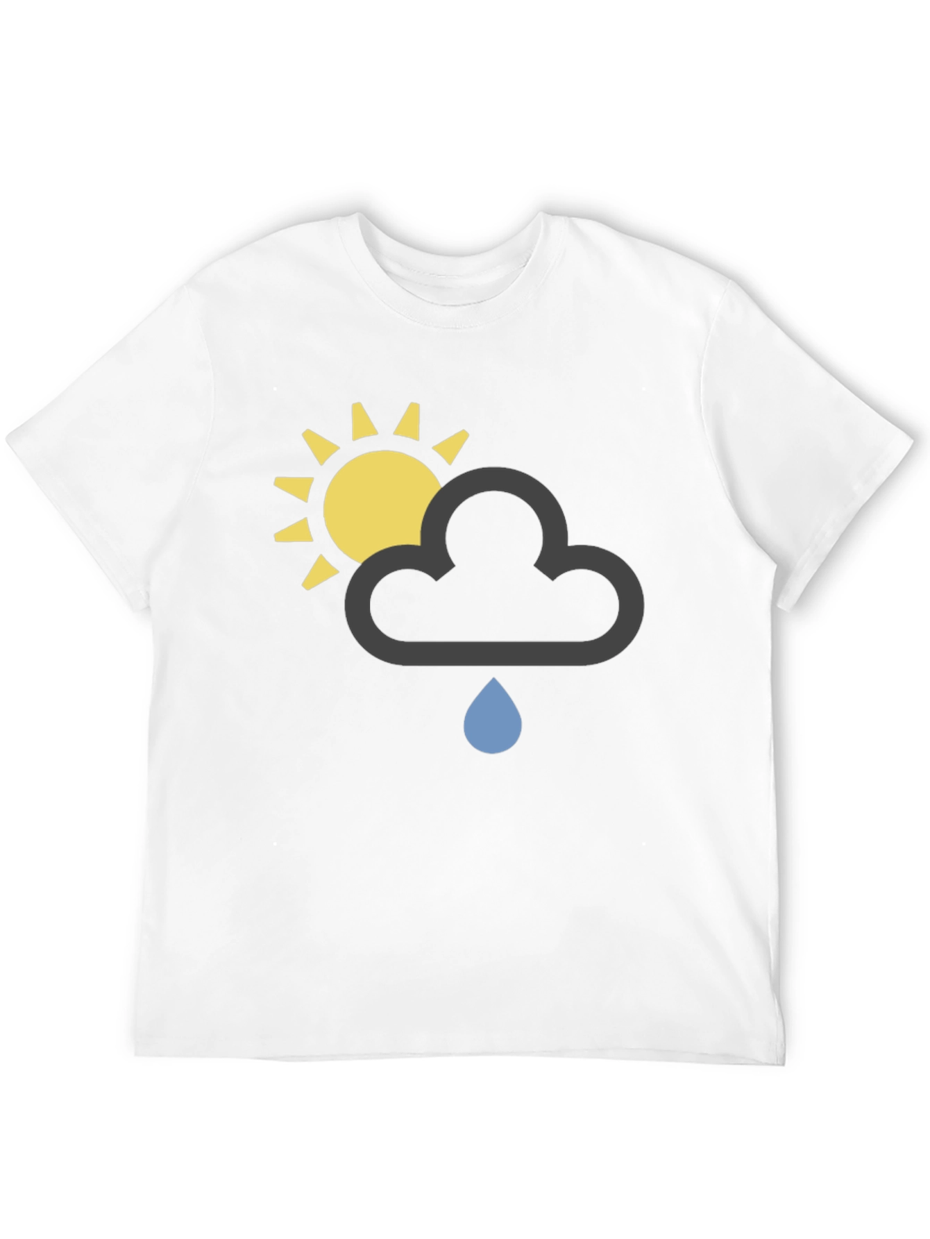 Weather Graphic T-Shirt - Sun Cloud Rain