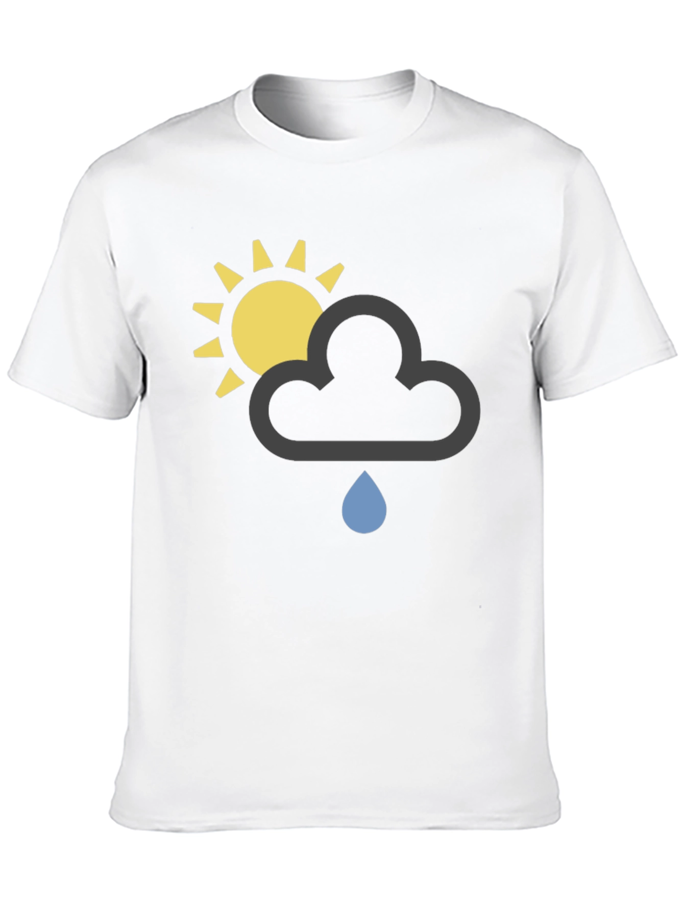 Weather Graphic T-Shirt - Sun Cloud Rain