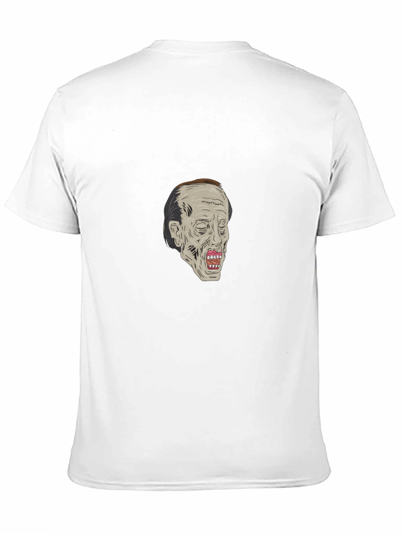 Zombie Head Graphic Black T-Shirt